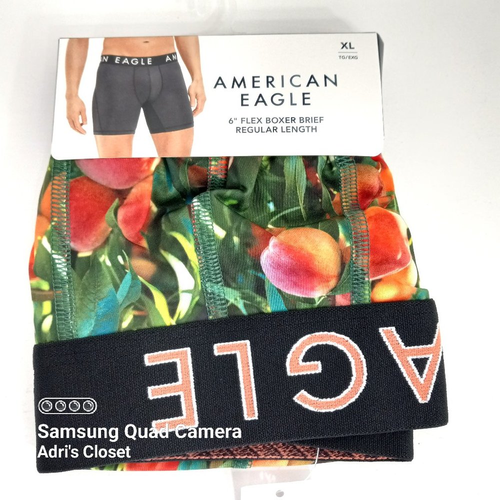 American Eagle Men's Boxer Brief Flex 6" Peach Tree Size X-Large 40"-42"